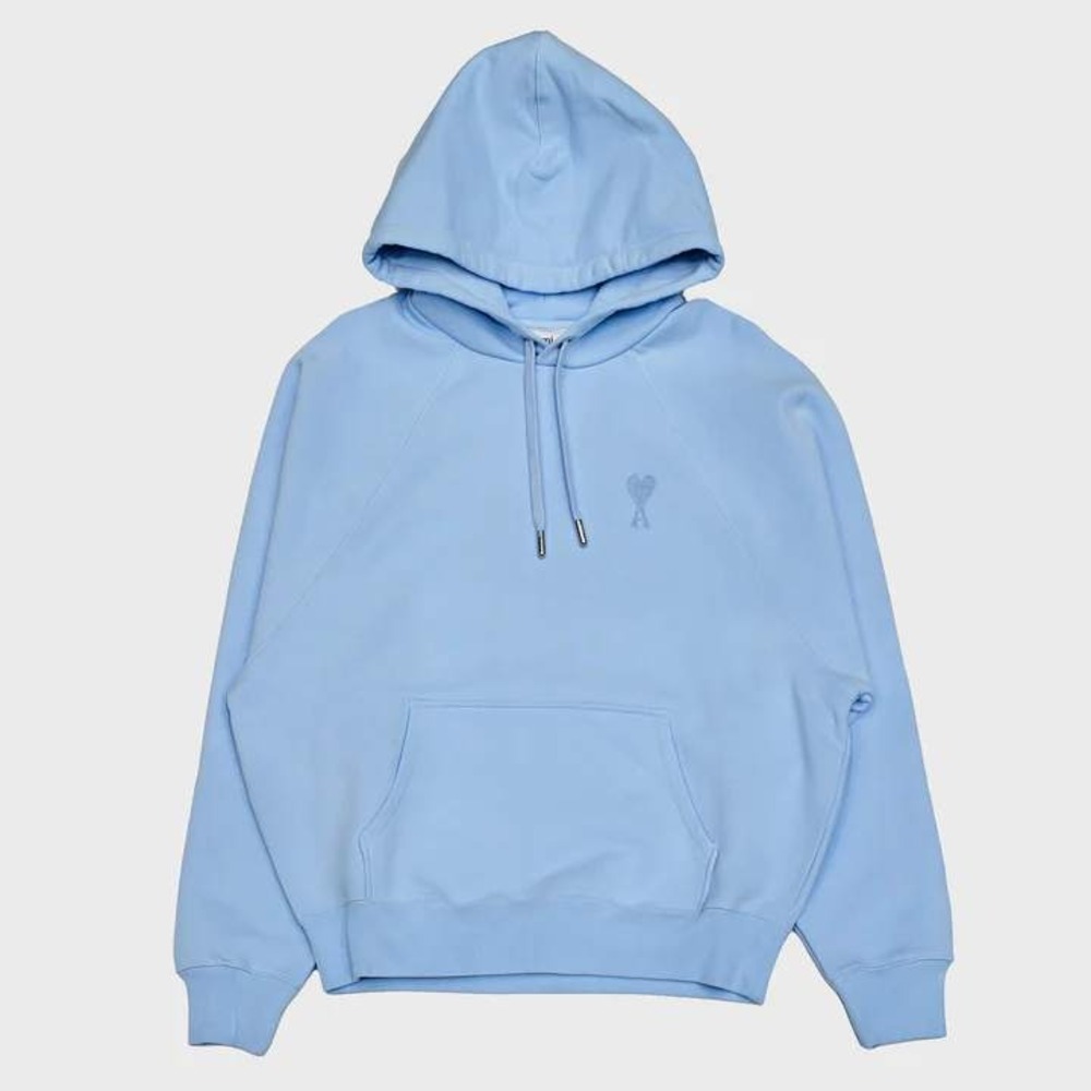 AMI PARIS‎ Tonal Blue Ami De Cœur Hoodie Size XL